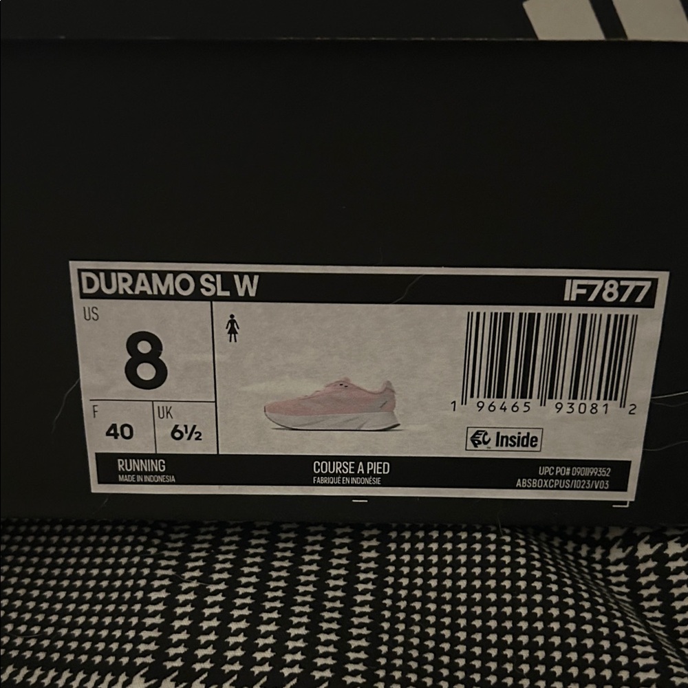 adidas pink Duramo SL W Women's Running Shoes (Box Label)